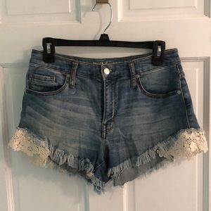 High rise shorts